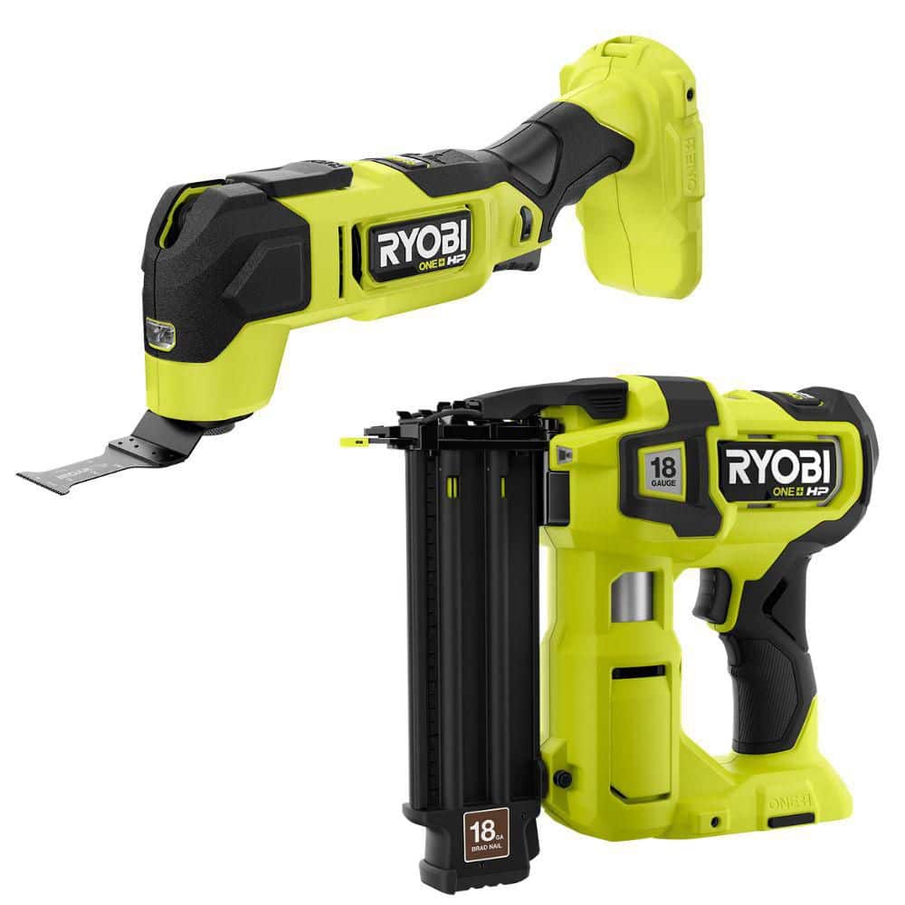 ONE+ HP 18V Brushless Cordless Oscillating Multi-Tool with ONE+ HP 18V 18-Gauge Brushless Cordless AirStrike Brad Nailer price history on PriceWatchPro