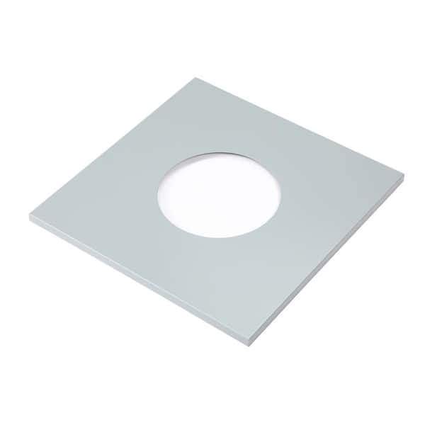 Alpine Industries 4450 Steel Circle Opening Trash Can Lid for 29 Gal. Square Trash can and Recycling Bin