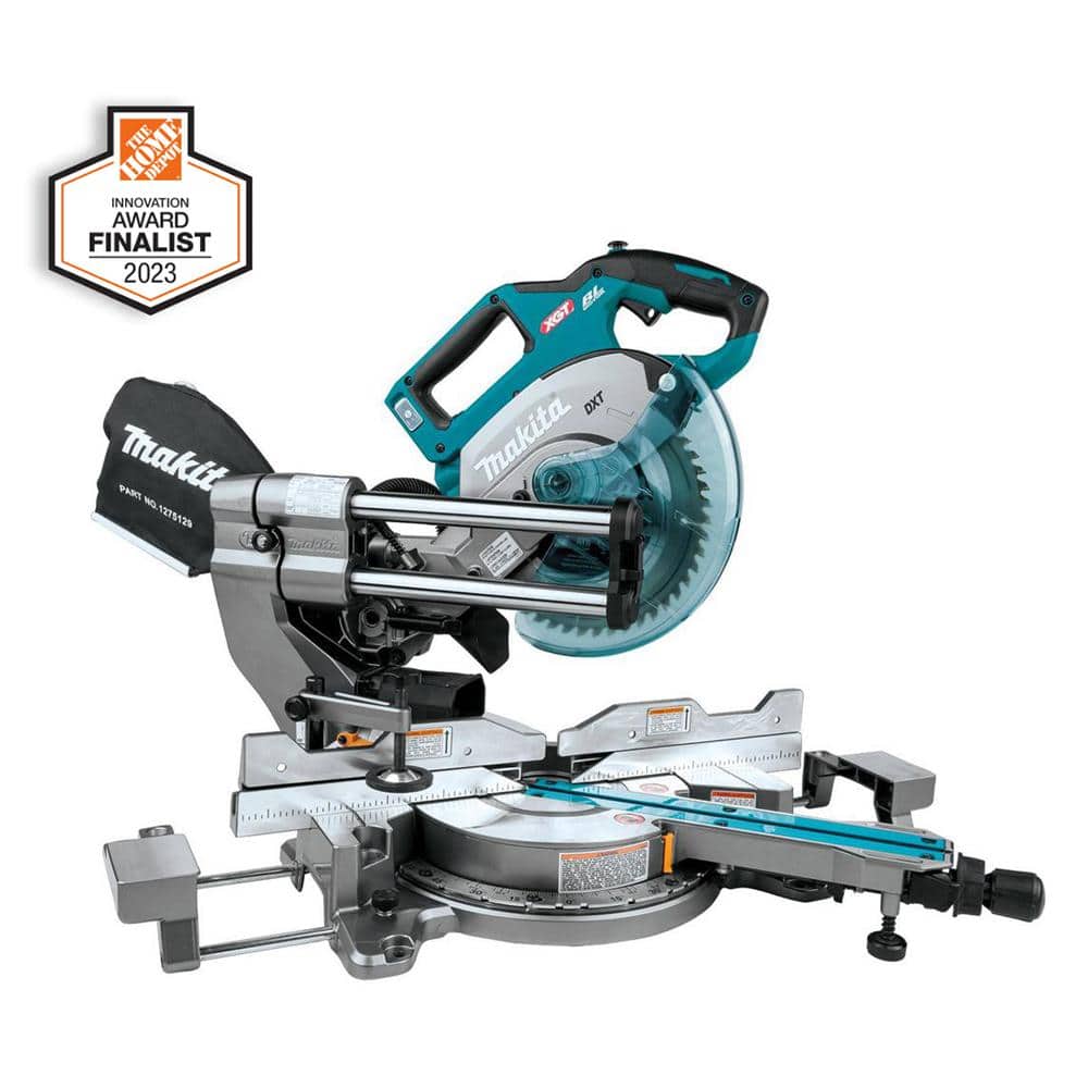 Makita 40V Max XGT Brushless Cordless 8-1/2 in. Dual-Bevel Sliding Compound  Miter Saw, AWS Capable (Tool Only) GSL02Z The Home Depot
