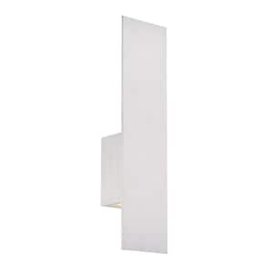 Icon 20 in. Brushed Aluminum Integrated LED Outdoor Wall Sconce, 3000K
