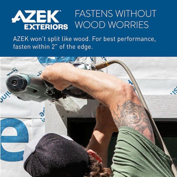 AZEK Frontier 3/4 in. x 11 1/4 in. x 8 ft. PVC Reversible