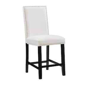 Leighton 24" Glitz Upholstered Back and Seat Counter Stool
