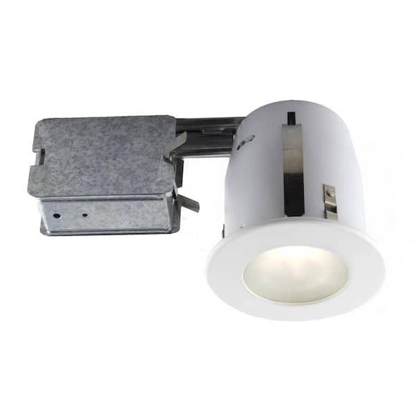 BAZZ 4-in. White Recessed Fixture Kit for Damp Locations