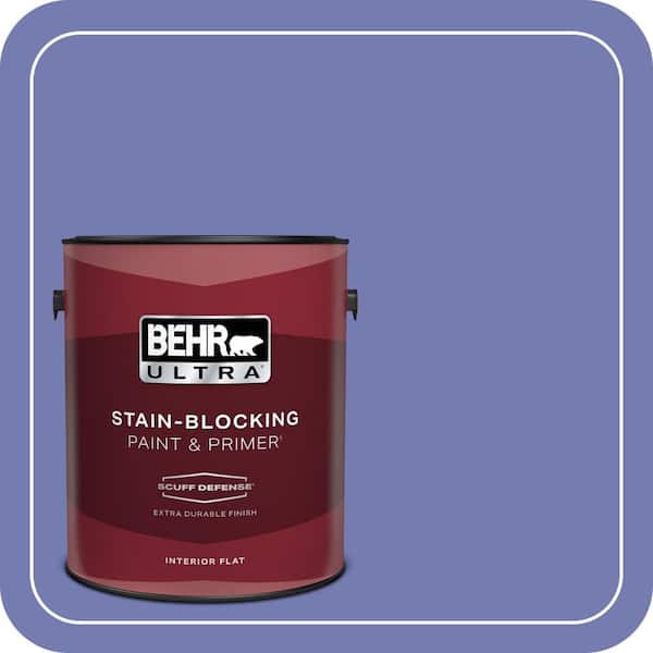 BEHR ULTRA 1 gal. #620B-6 Magic Moment Extra Durable Flat Interior Paint & Primer