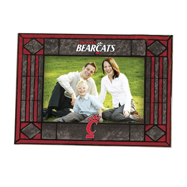 The Memory Company NCAA 4 in. x 6 in. Gloss Multicolor Art Glass Cincinnati Picture Frame