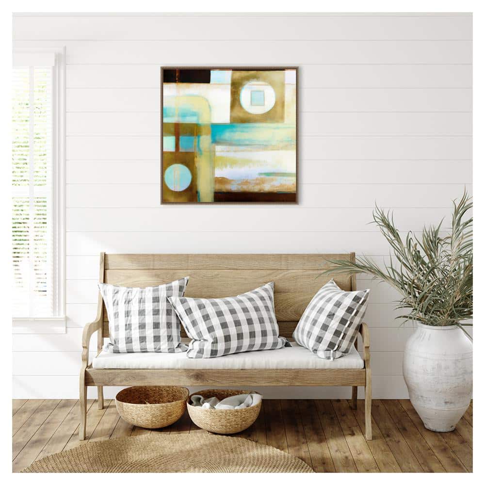 Artistic Mechanism II Abstract Canvas Print with Bronze Frame