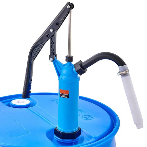 Drum Pump, 9.5 oz. Per Stroke, Lever-Action Barrel Pump, Fits 5-55 Gal. Drums with 3-Section Suction Tube Assembly
