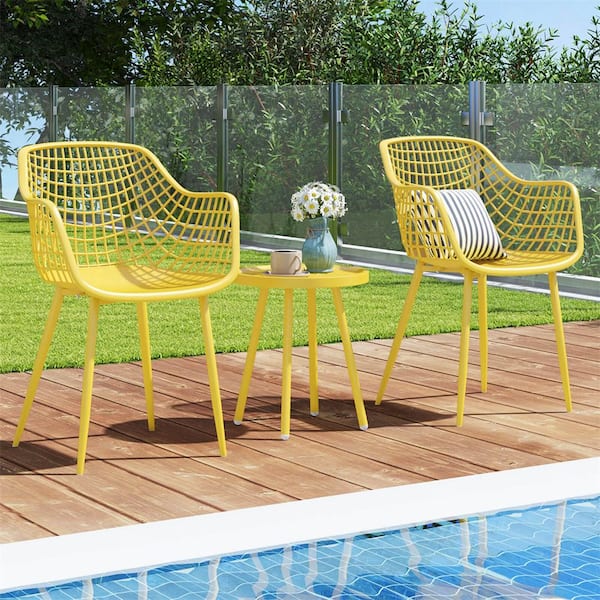 Cushions Colorful Outdoor Bistro Set Costway Modern Elegance