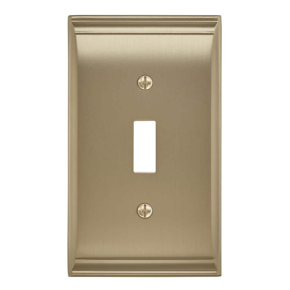 Gold 1-Gang Toggle Wall Plate (1-Pack)