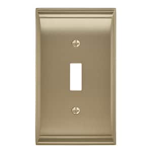 Gold 1-Gang Toggle Wall Plate (1-Pack)