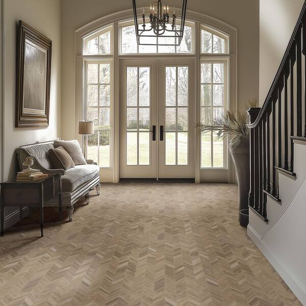 Havencrest Saddle Chevron 12 in. x 15 in. x 0.35 in. Matte Porcelain Floor and Wall Mosaic Tile (320 sq. ft./Pallet)