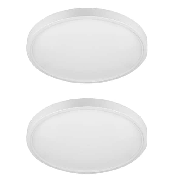 WYZM 12 in. 28-Watt 3600LM LED Recessed Ceiling Light Bedroom Living Room Light 3CCT Color Temperature ETL Certified (2-Pack)