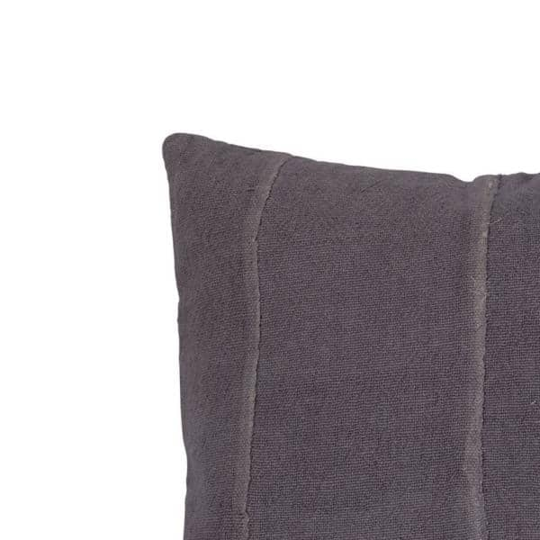 Mudcloth Throw Pillow, Cotton, 18x18, Black & White, Decorative