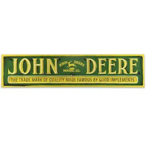 John Deere Painted Wood Decorative Sign