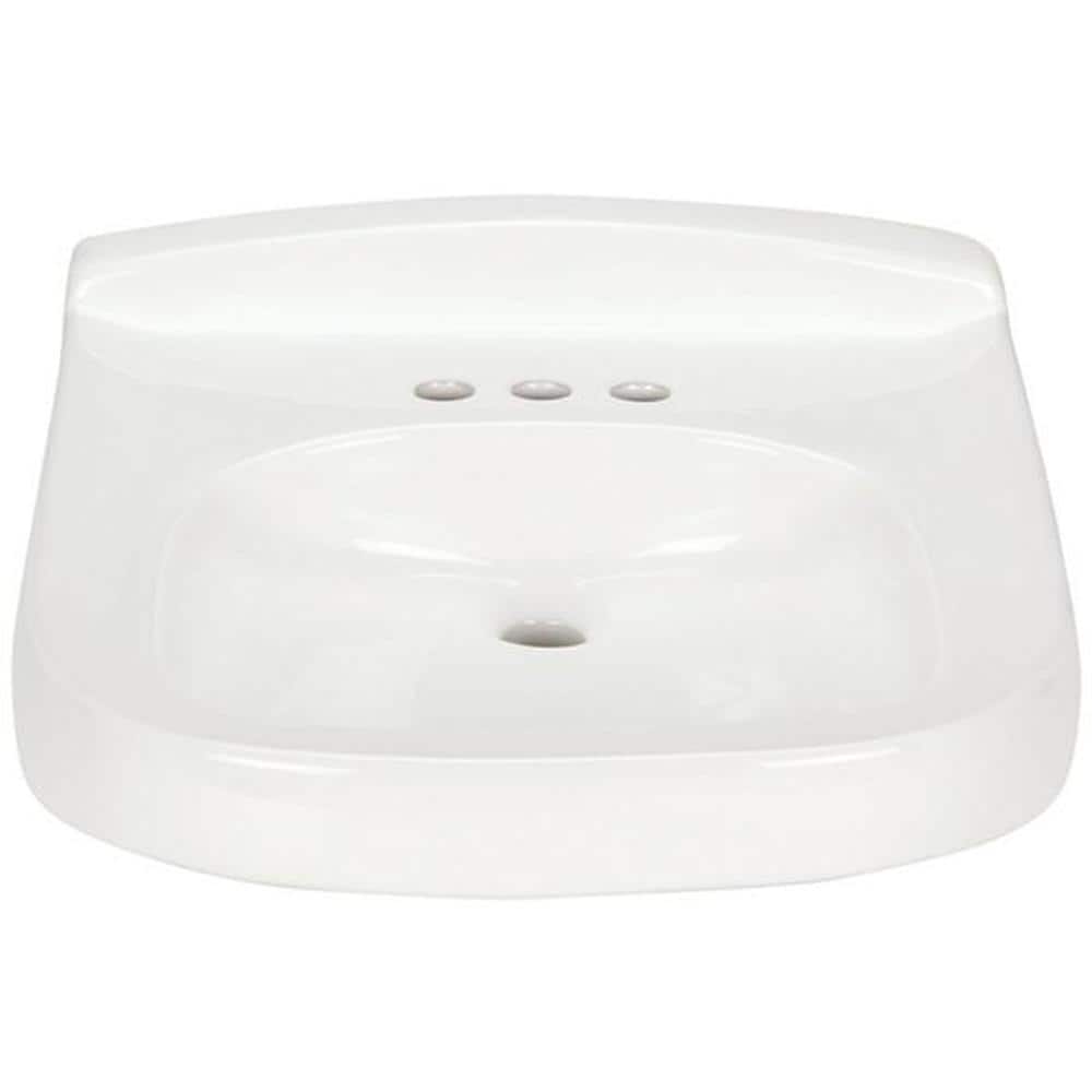 Zurn 8.25 in. Vitreous China Wall-Mounted Rectangular Bathroom