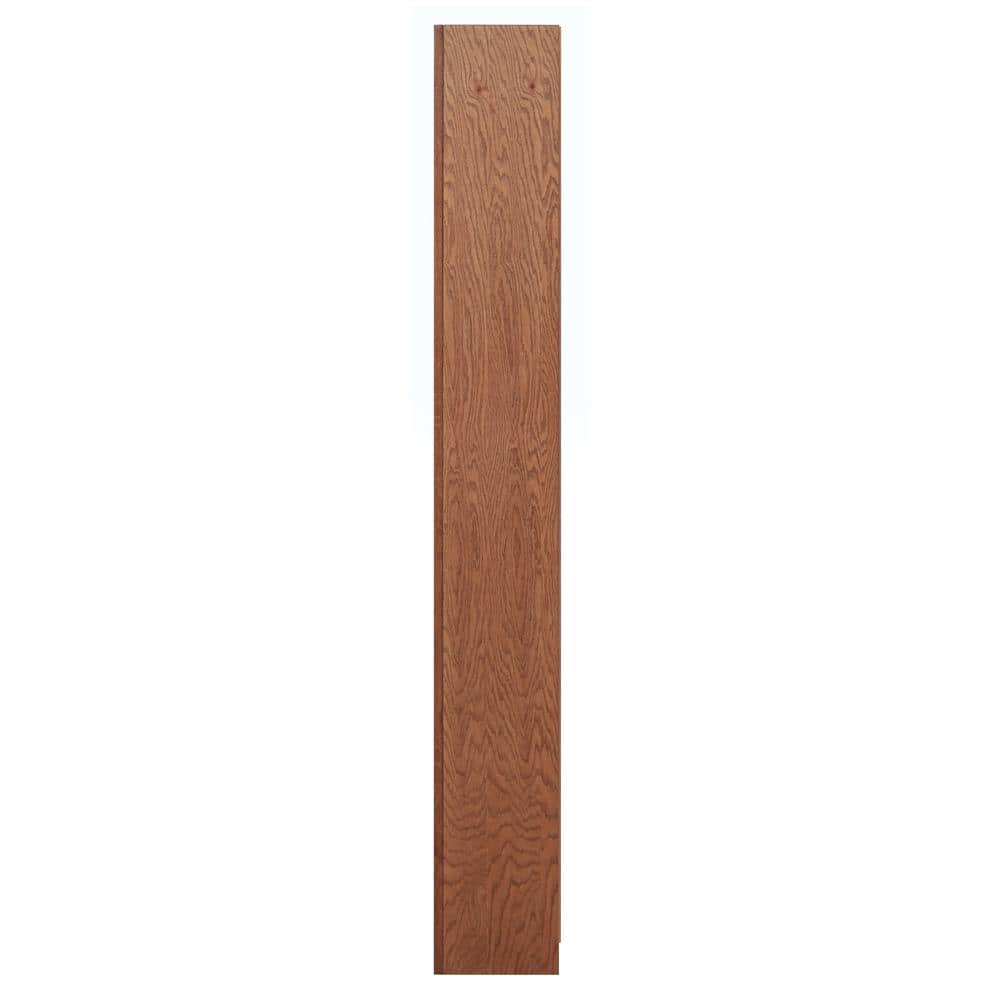 Elegant Dry Oak Adjustable Double Wide Bookcase with 12 Shelves