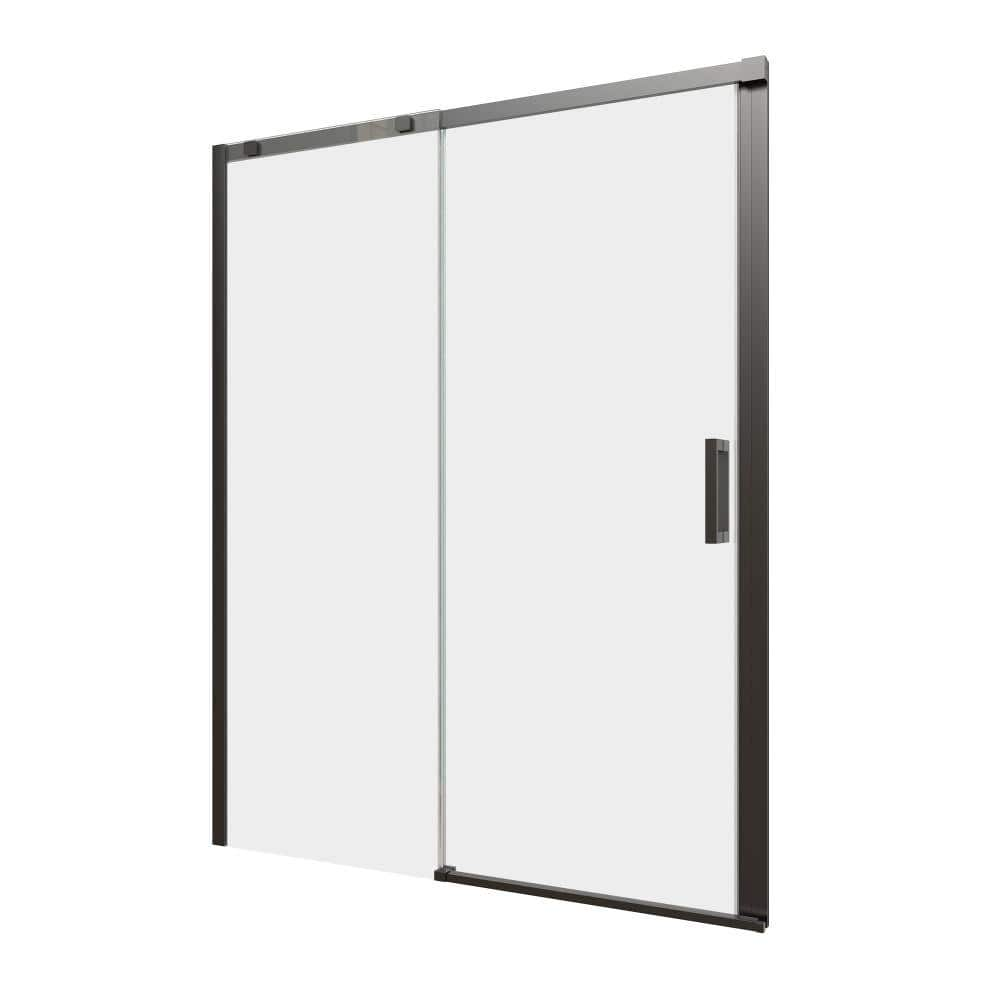 Xspracer Hoven 60 in. W x 74 in. H Sliding Frame Shower Door in Matte ...