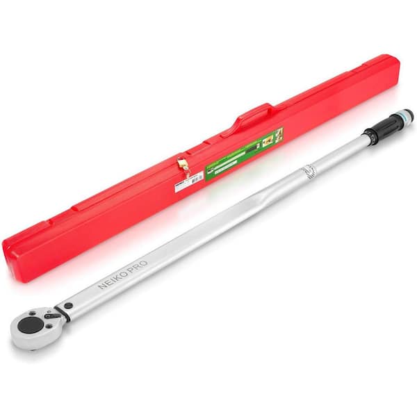 3/4 in. Drive Adjustable SAE Torque Wrench with Torque Click Settings of 100-700 ft. lb., CrV Steel, 48 in. Length