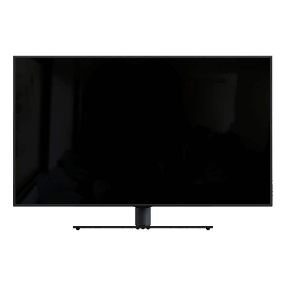 Universal Gloss Black Metal Table Top TV Stand for 46-65 Inch TVs