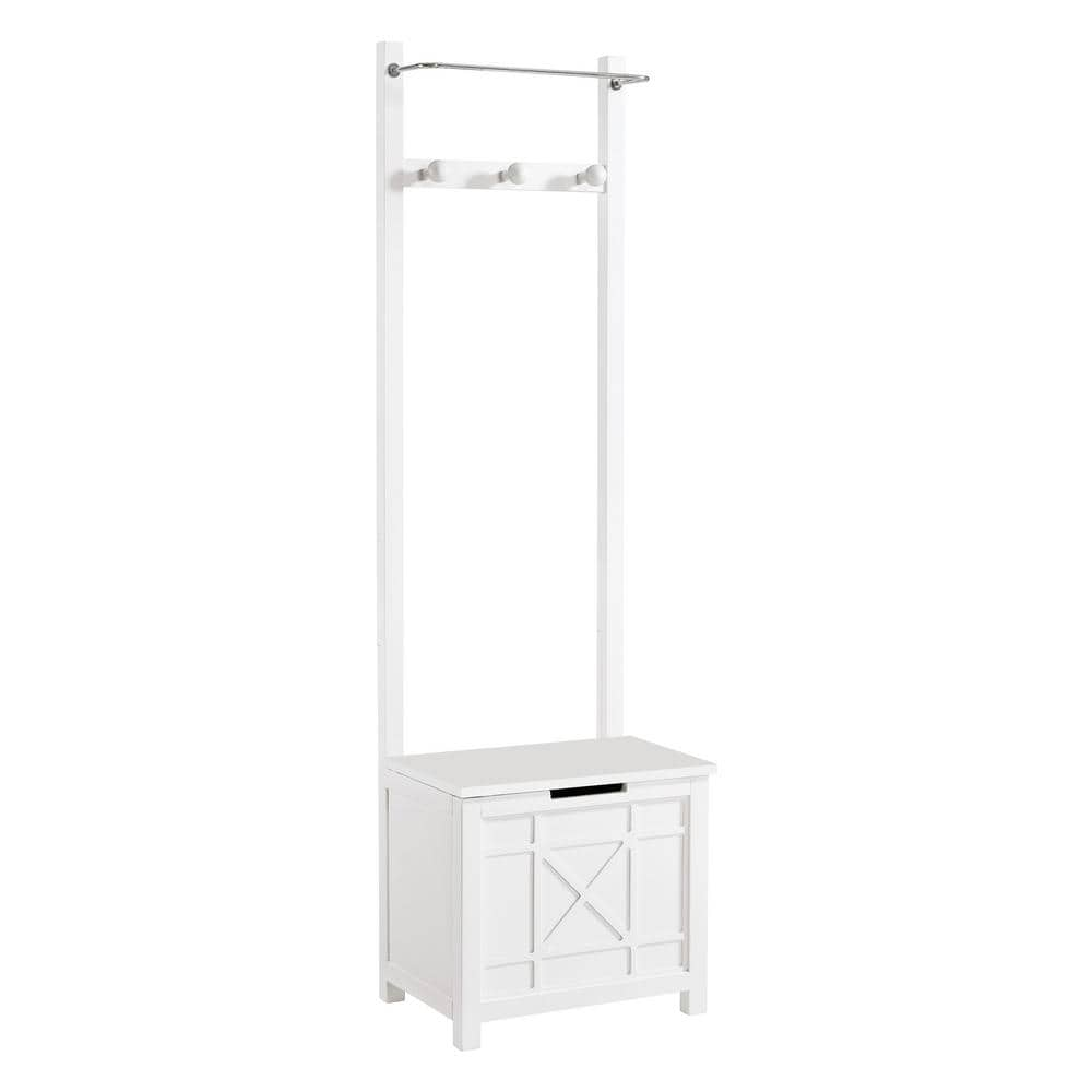 Alaterre Furniture Derby White 68 in x 20 in x 14 in. Wood Contemporary ...