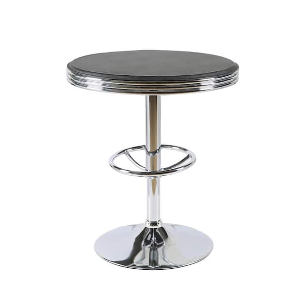 Best Master Furniture William Black Adjustable Bar Table