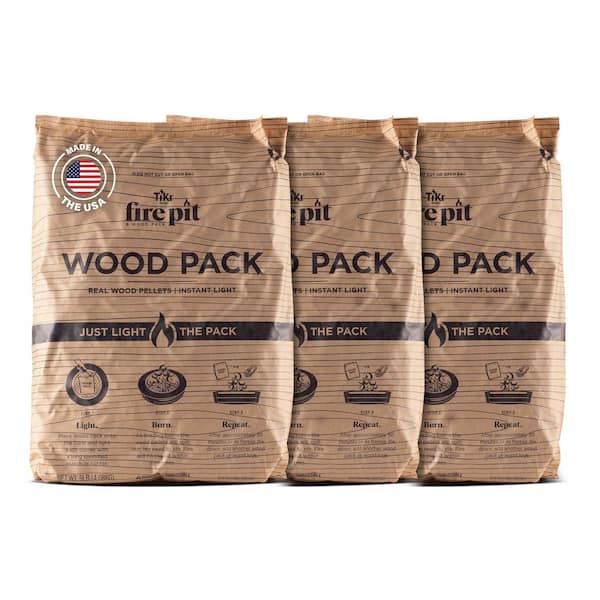 3-Pack 30-Minute Fire Pit Wood Packs