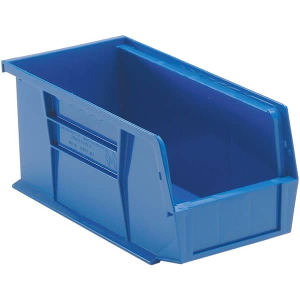 Edsal 1.3-Gal. Stackable Plastic Storage Bin in Blue (12-Pack)