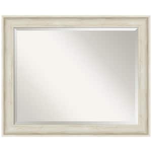 Regal Birch Cream 32.75 in. H x 26.75 in. W Framed Wall Mirror