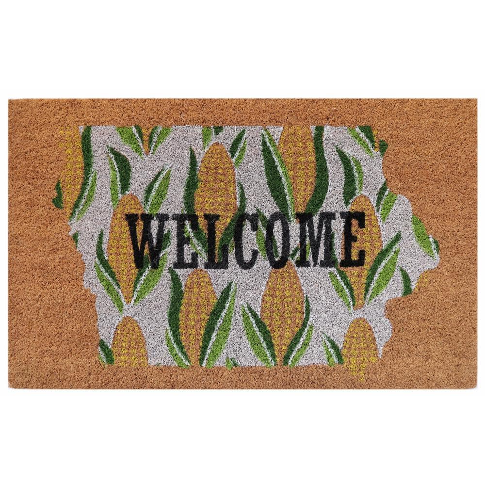 TRAFFICMASTER WELCOME HOME Coir Door Floor Mat 18X30” Hawaii