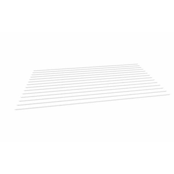VITA 309"L x 1.5"W x 1.5"H Vinyl Shade Kit for 12x24 Pergola, 14 pcs, White, VA42053