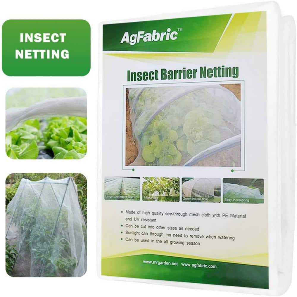 Agfabric 16 ft. x 30 ft. Garden Netting for Vegetable and Plants ...