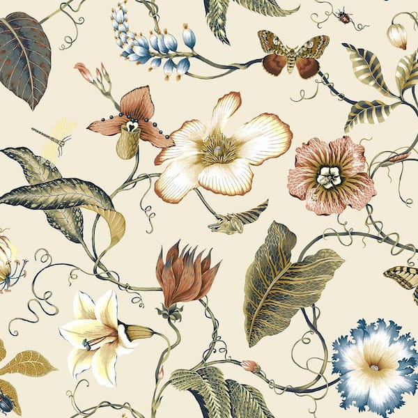 Super Cute Floral Peel And Stick Removable Wallpaper