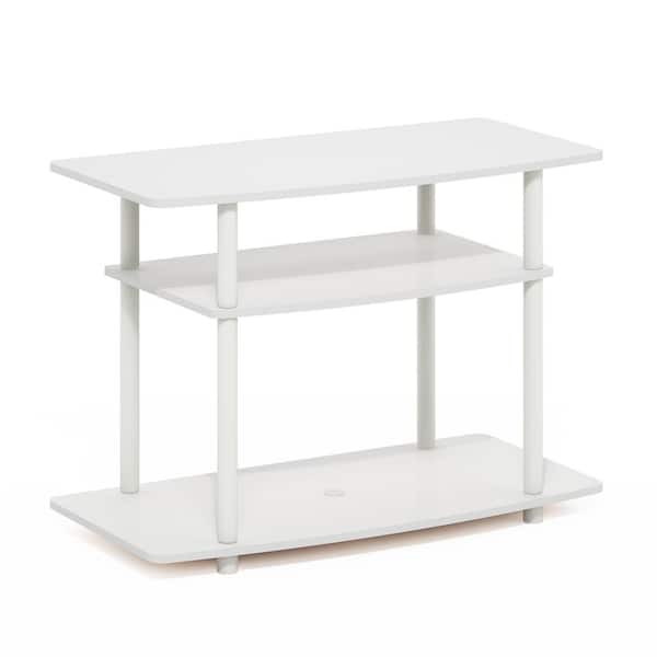 Furinno Turn-N-Tube White/White TV Stand Entertainment Center Fits TV's up to 32 in.