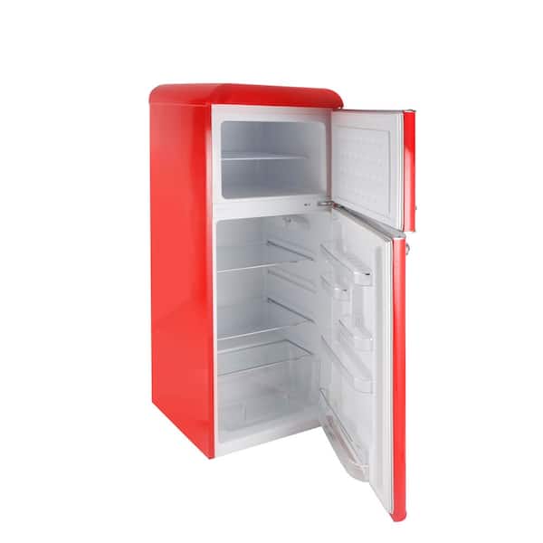 キッチン家電 Berry Frigidaire 7.5 cu. ft. Retro Mini Fridge in Red with Rounded