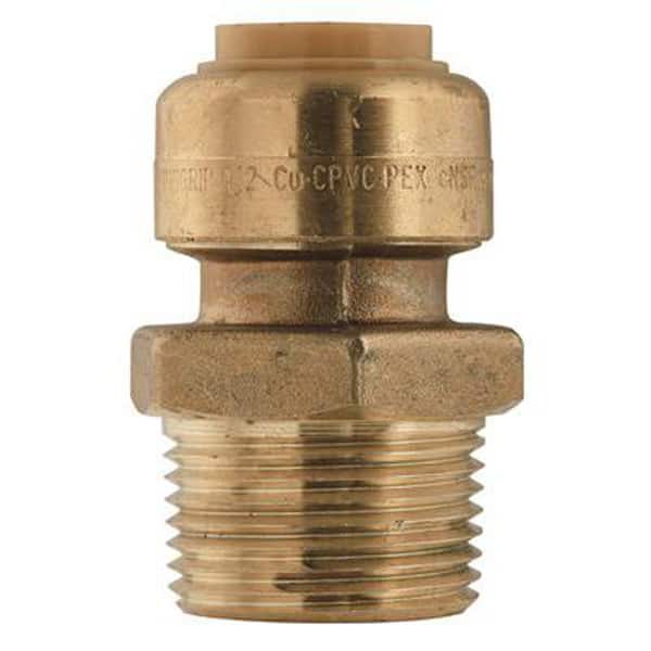 BrassCraft Push Connect Male Reducing Adaptors 1/4 in. x 3/8 in. Nylon Fitting