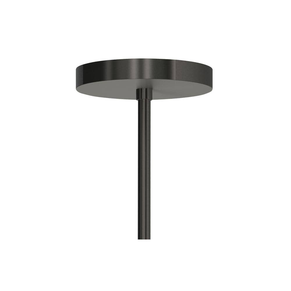 Coal and Brushed Nickel 5-Light Cylinder Chandelier