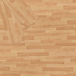 36 Pieces 12MIL x 6 in. x 36 in. Peel and Stick Water Resistant Luxury Vinyl Tile Flooring, Brown Wood(54 sq.ft./box)