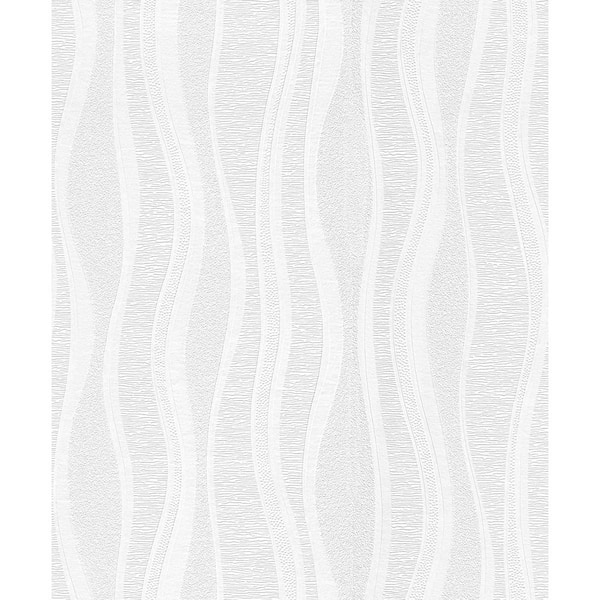 Seabrook Designs Erismann Patterned Ribbon Paintable Paper Nonwoven Wallpaper Roll 57.5 sq. ft.