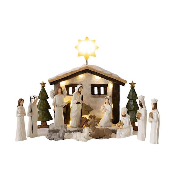 9.7 in. Resin Christmas Nativity Sets