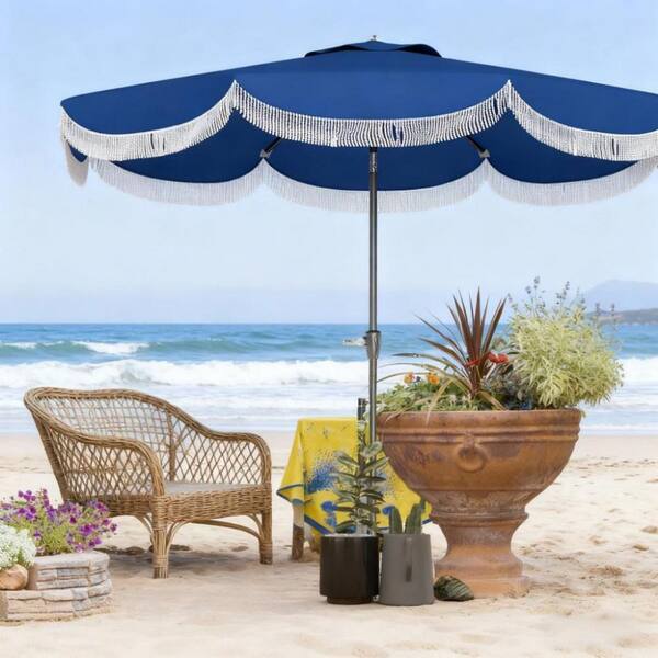 black square patio umbrella Outdoor 10 x 10ft Square Double Top Patio Cantilever Umbrella with Base