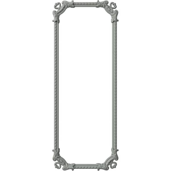 Ekena Millwork 28 in. W x 72 in. H Unfinished Polyurethane Devon Rope Panel Moulding Kit (Single Panel)
