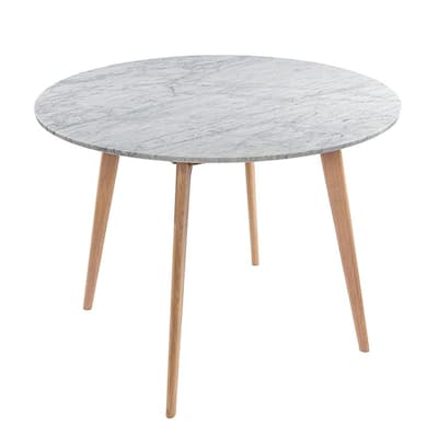 Marble Kitchen Dining Tables, Small Round Faux Marble Dining Table