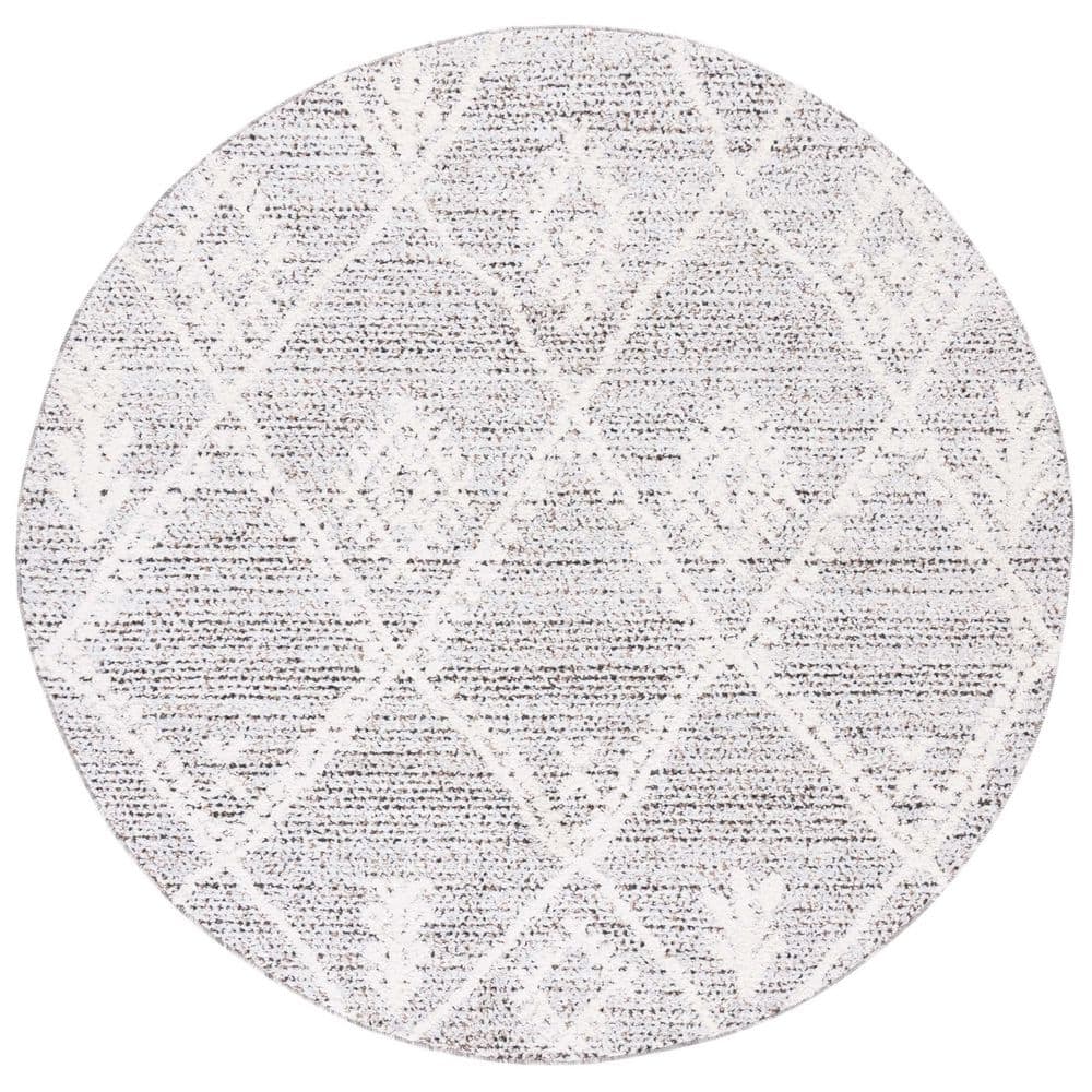 Chapel 7 ft. x 7 ft. Black/Ivory Diamond Country Round Area Rug price history on PriceWatchPro