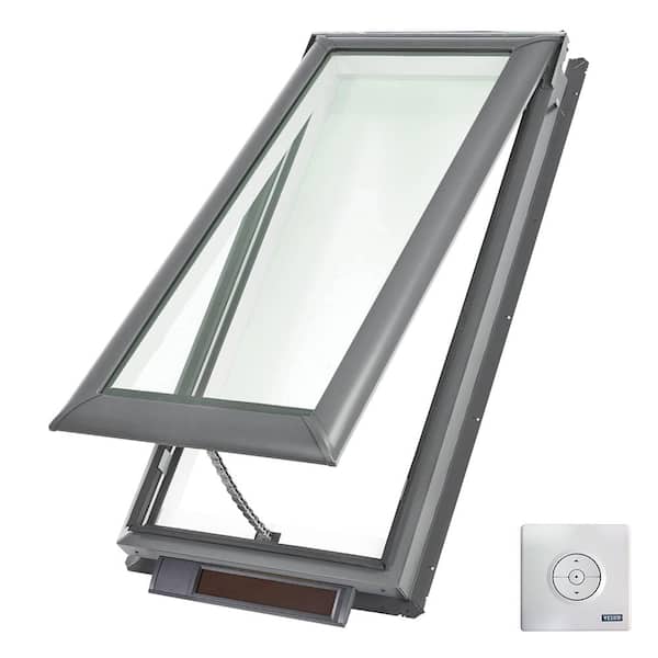 VELUX 21 in. x 45-3/4 in. Solar Powered Fresh Air Venting Deck-Mount Skylight with Laminated Low-E3 Glass