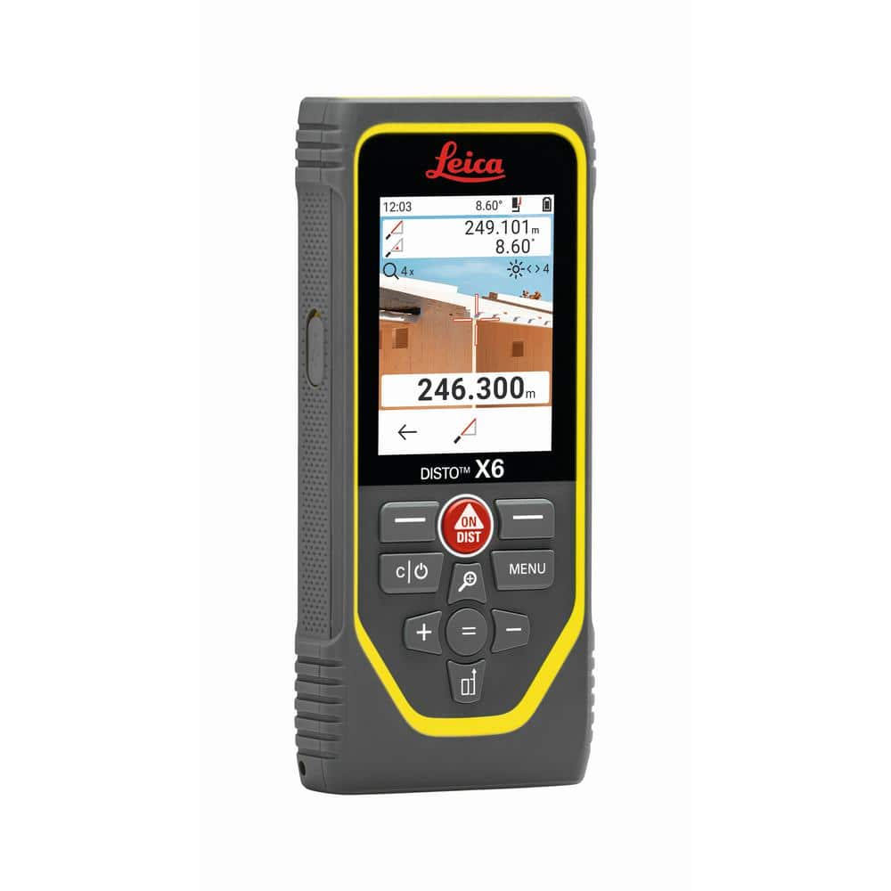 Leica 800 ft. range Laser Distance Tape Measuring Tool X6 - The Home Depot