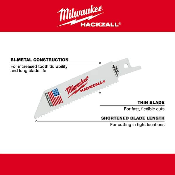 Milwaukee 49-00-5410 M12 Hackzall Blade-Multi-Material 5pk IN STOCK 