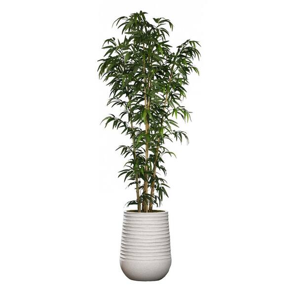 VINTAGE HOME Artificial Faux 84 in. Tall Bamboo Tree And Natural Poles in Eco Planter