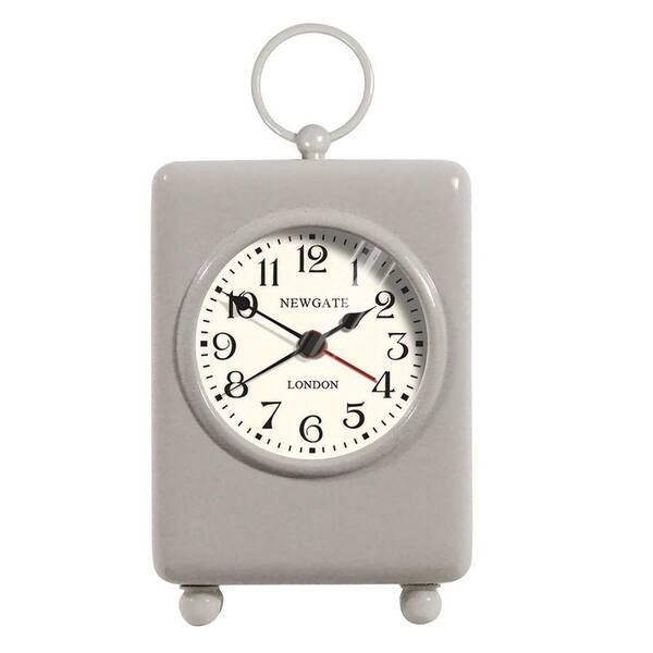 Generic unbranded 2 in. Grey Carriage Alarm Table Clock