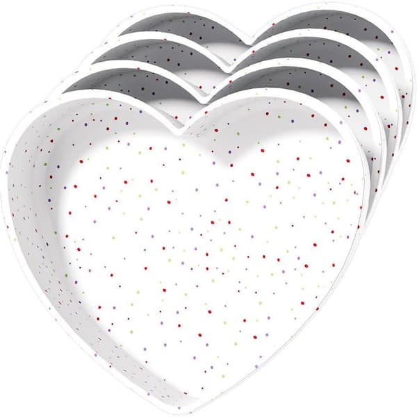 4-Piece Food Grade Silicone Heart Shaped Cake Pan Baking Mold Set Nonstick Dishwasher Safe for Cake Cheesecake