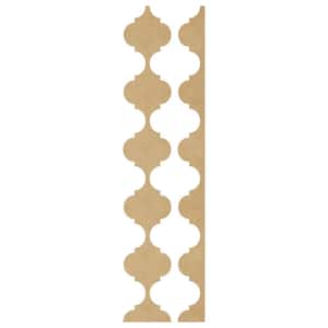 Marrakesh 0.125 in. T x 0.5 ft. W x 4 ft. L Grey Acrylic Resin Decorative Wall Paneling 12-Pack